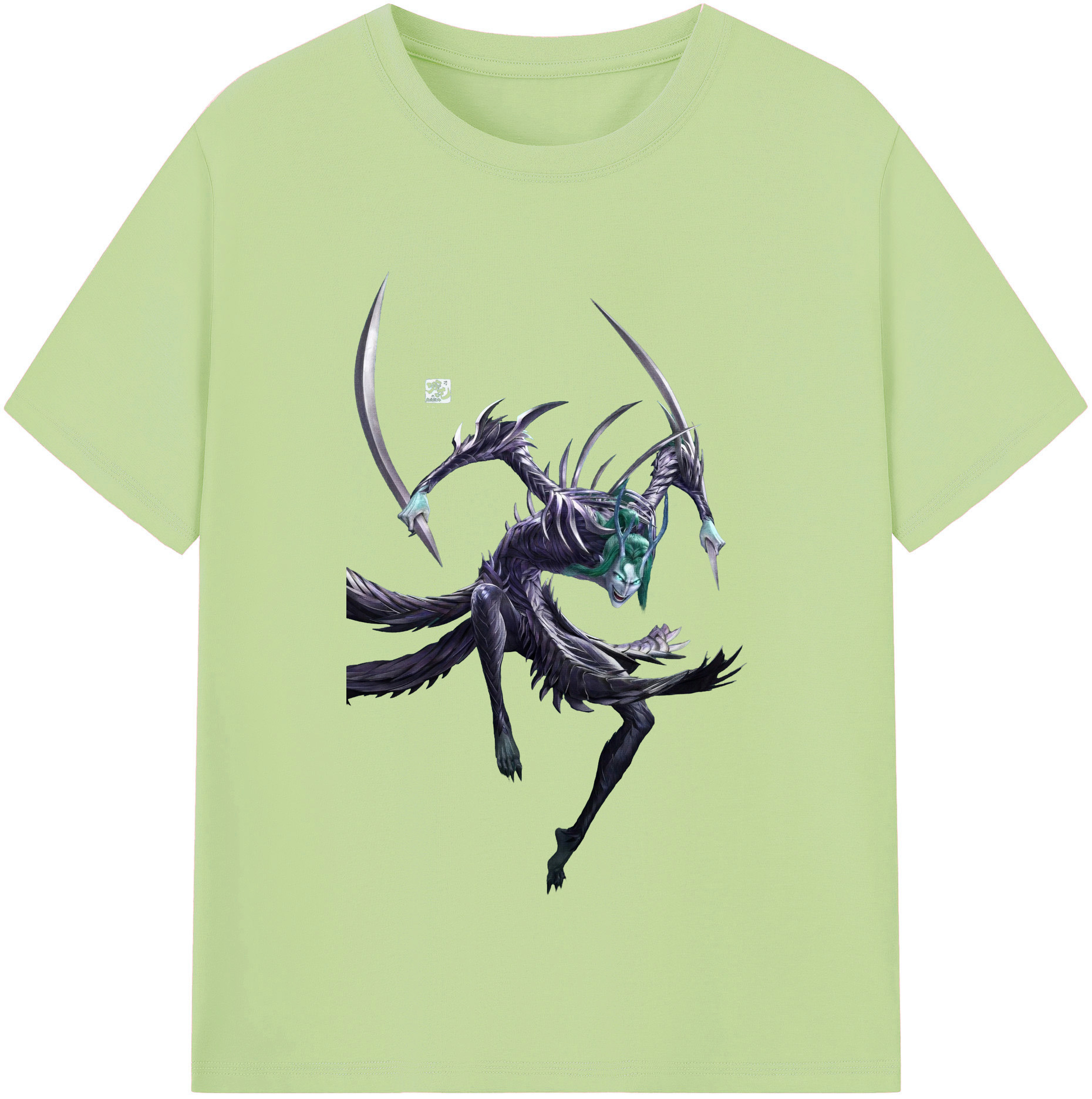 （画像用） Ne Zha 2 ナタ 魔童の大暴れ 綿100％半袖Tシャツ（フロントプリント）